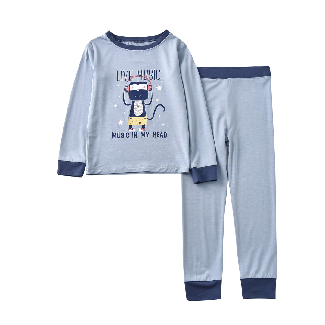 Toddler Pajama Sets 3-5T for Baby Boys & Girls, Long Sleeve Tee and Pants, 2-Piece PJS