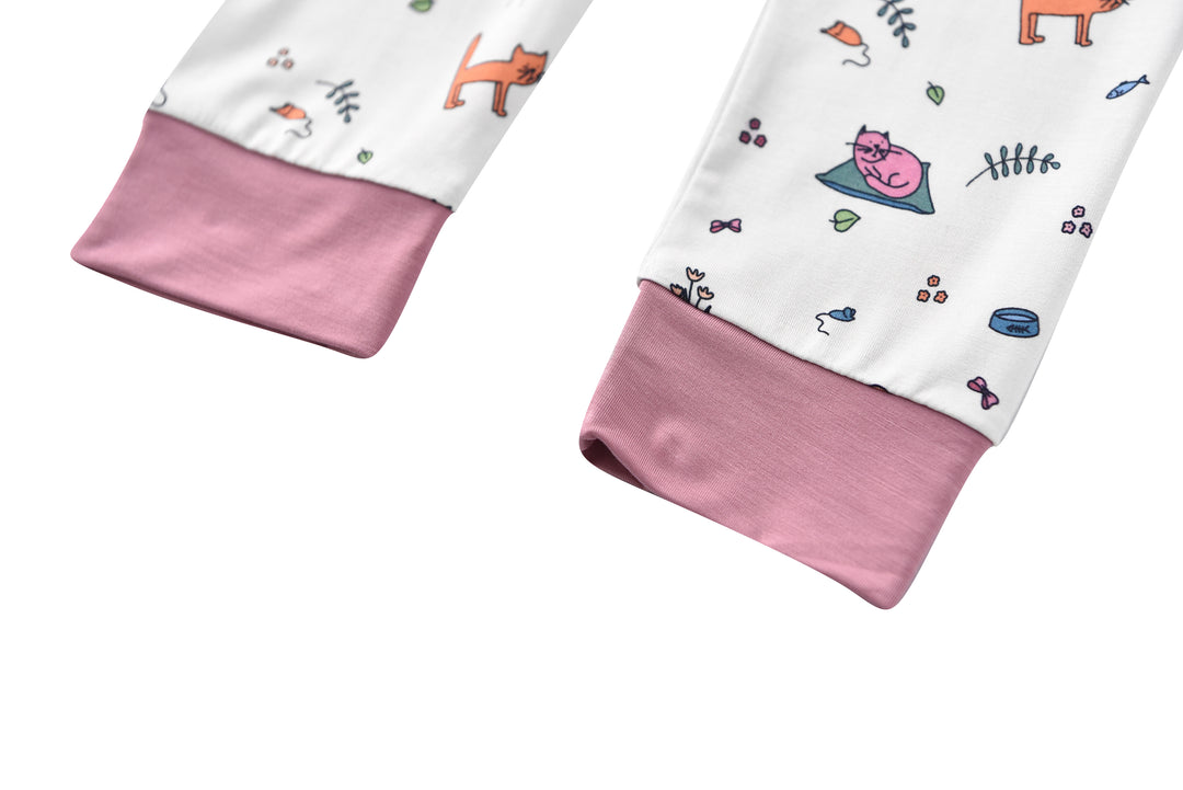 Toddler Pajama Sets 3-5T for Baby Boys & Girls, Long Sleeve Tee and Pants, 2-Piece PJS