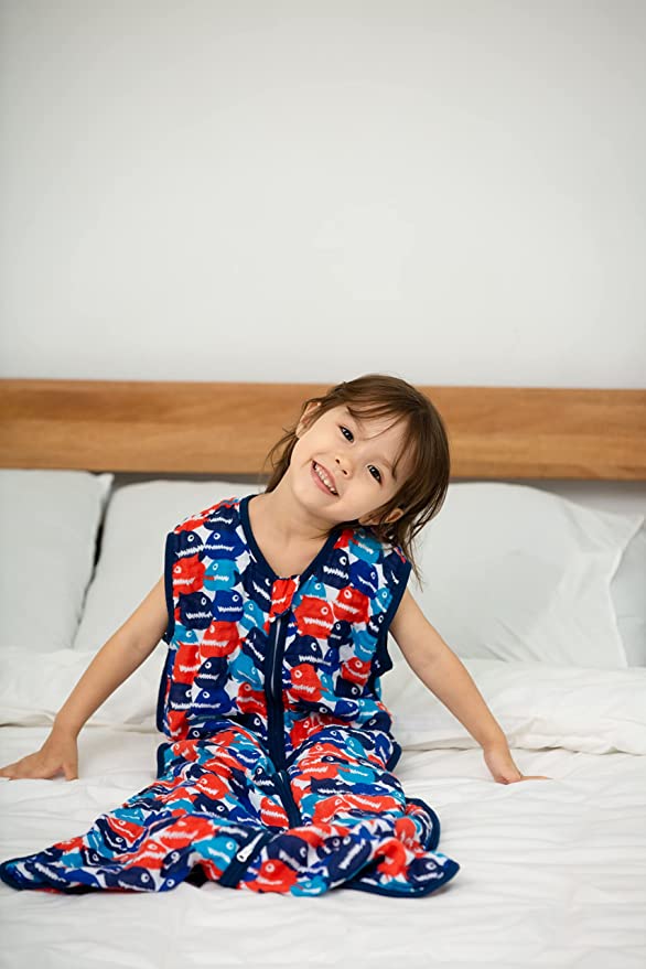 TADO MUSLIN Saco de dormir para bebé 100% algodón orgánico Manta portátil para niños pequeños 0,5 TOG (2-4T) 