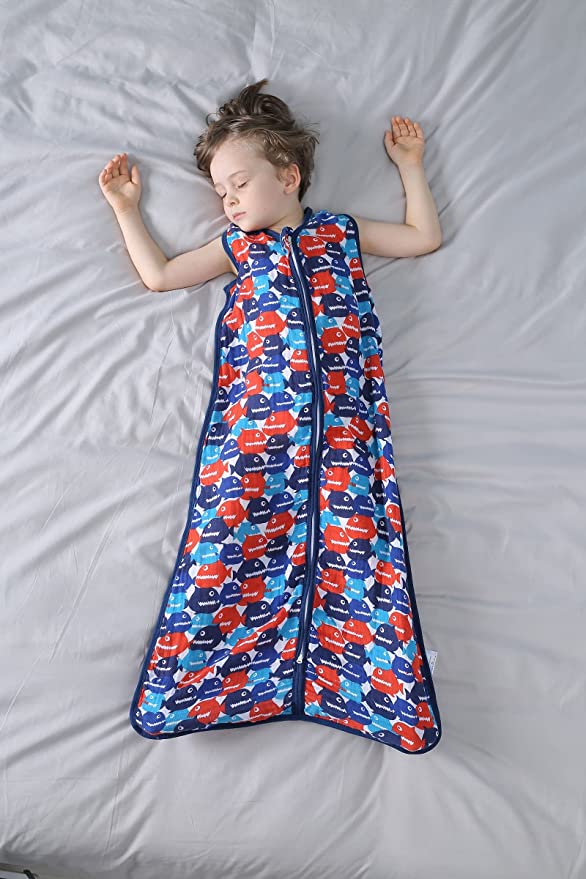 Baby Sleeping Sack 100% Organic Cotton Toddler Wearable Blanket 0.5 TOG