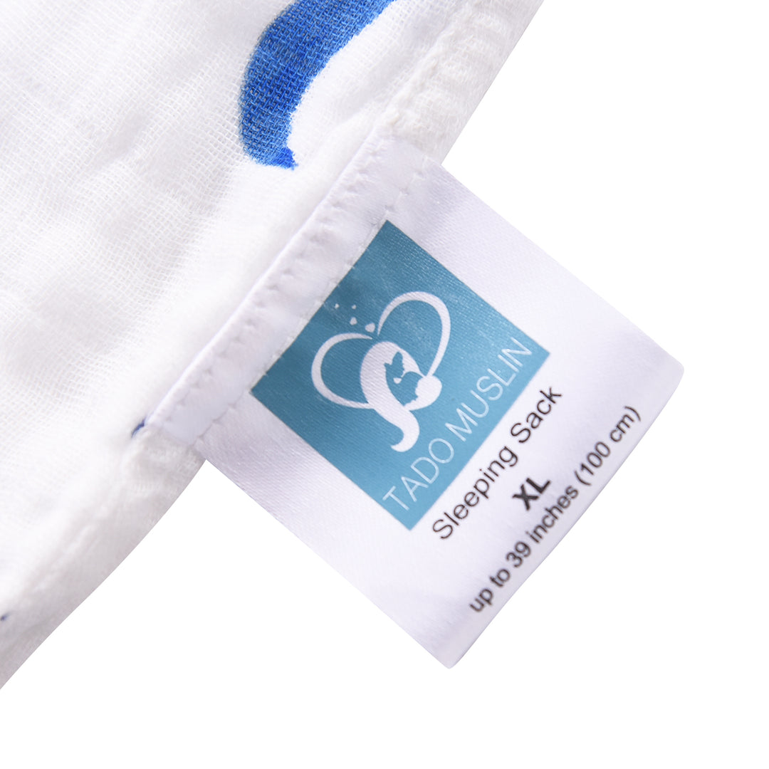 Baby Sleeping Sack 100% Organic Cotton Toddler Wearable Blanket 0.5 TOG