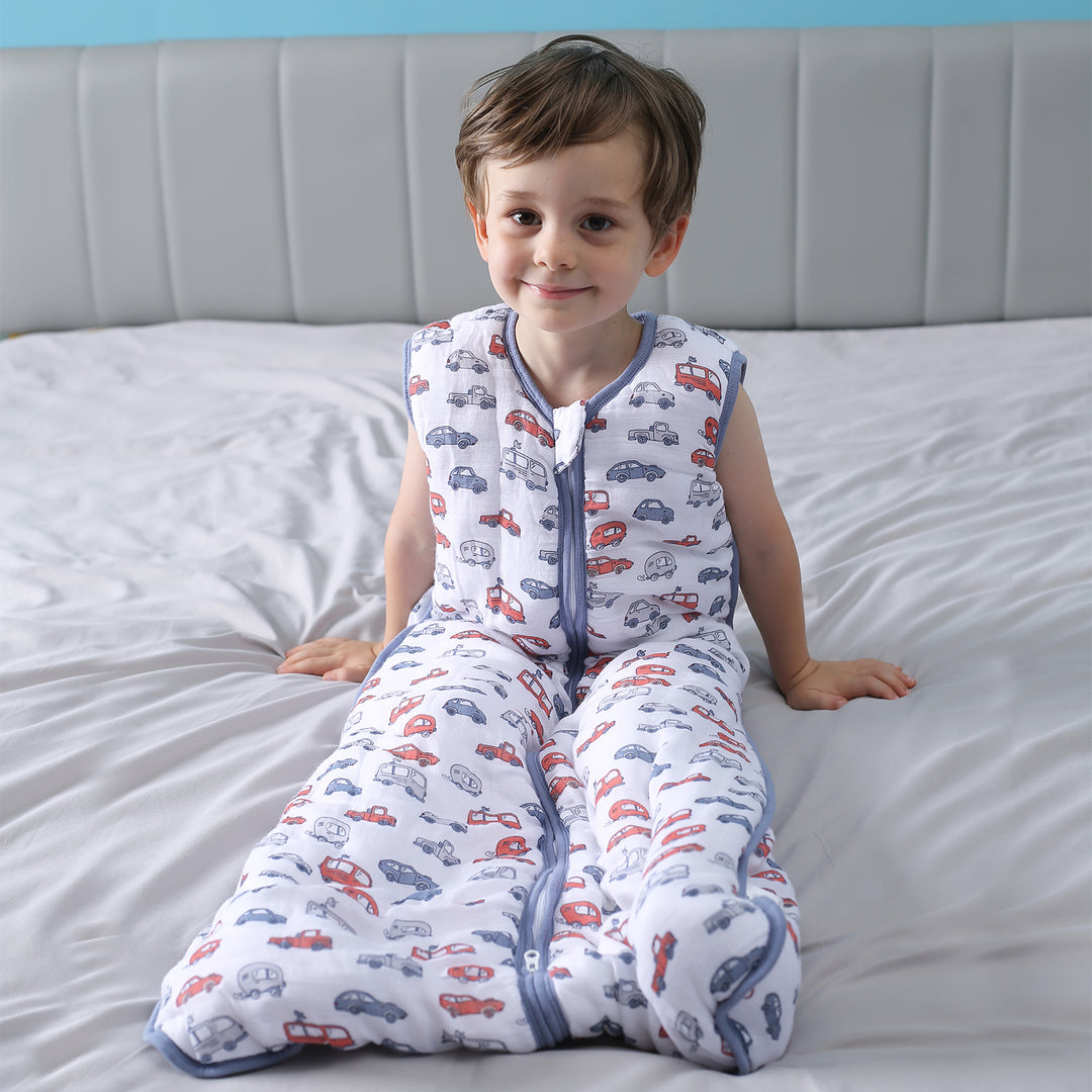 TADO MUSLIN Saco de dormir para niños pequeños 2-4T, 70% bambú y 30% algodón Manta portátil para bebé 2,5 TOG